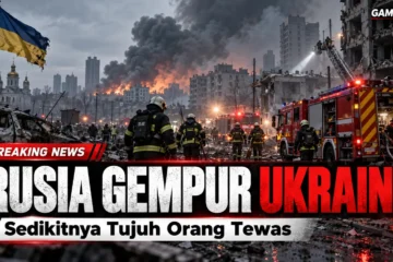 Petugas pemadam kebakaran menangani kendaraan terbakar setelah serangan drone Rusia di dekat Kyiv, Ukraina, 20 Oktober 2026.