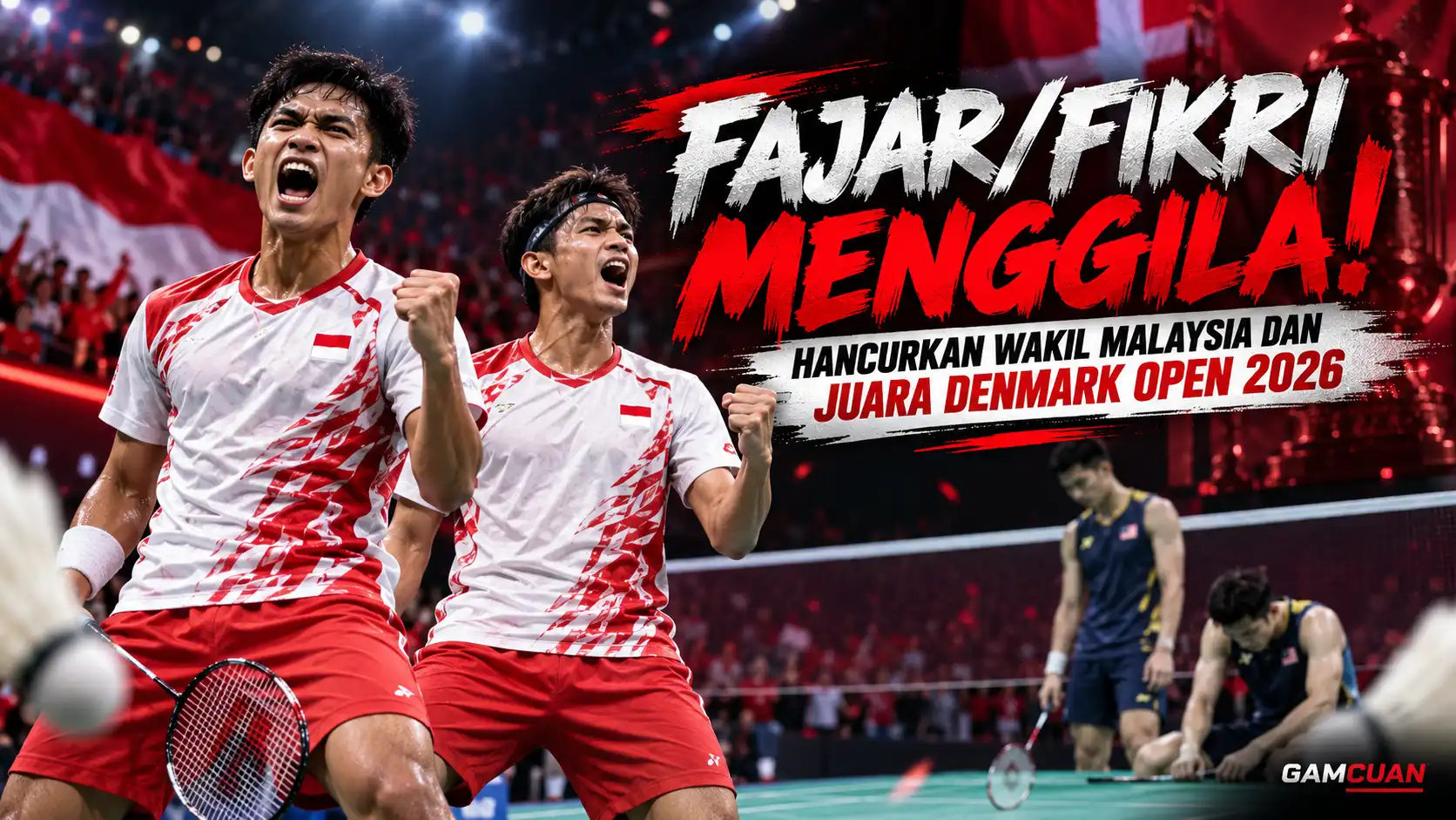 Fajar Alfian dan Muhammad Shohibul Fikri meraih gelar juara Denmark Open 2026 setelah mengalahkan pasangan Malaysia di babak final.