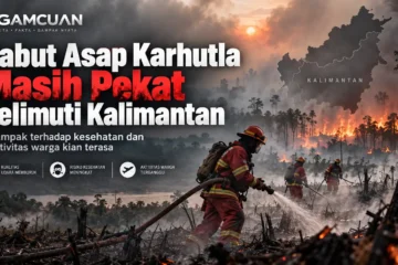 Kabut asap karhutla Kalimantan akibat kebakaran hutan dan lahan
