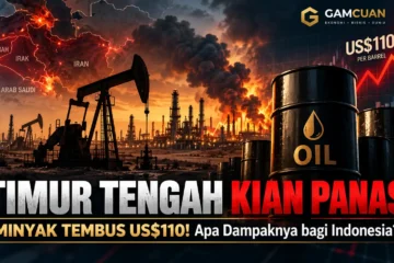 Harga minyak dunia menembus US$110 per barel akibat konflik Timur Tengah dan mengancam stabilitas ekonomi Indonesia.