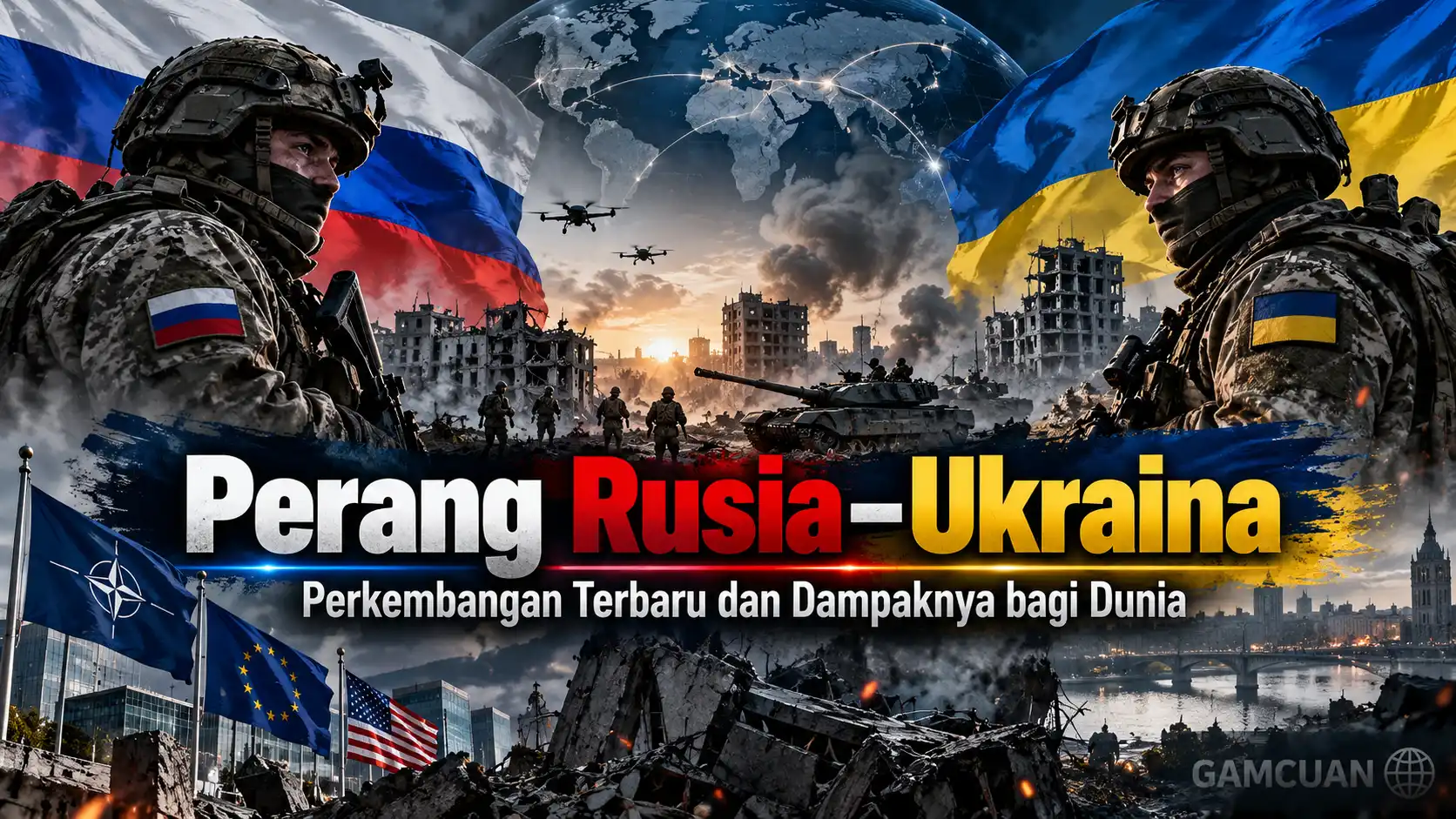 Perang Rusia–Ukraina terus berkembang dengan meningkatnya serangan udara dan tekanan terhadap infrastruktur strategis