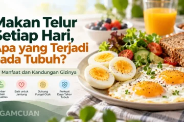 Telur rebus sebagai sumber protein dan nutrisi untuk konsumsi harian