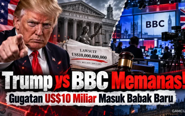 Donald Trump menghadapi sengketa hukum dengan BBC terkait gugatan pencemaran nama baik senilai US$10 miliar.