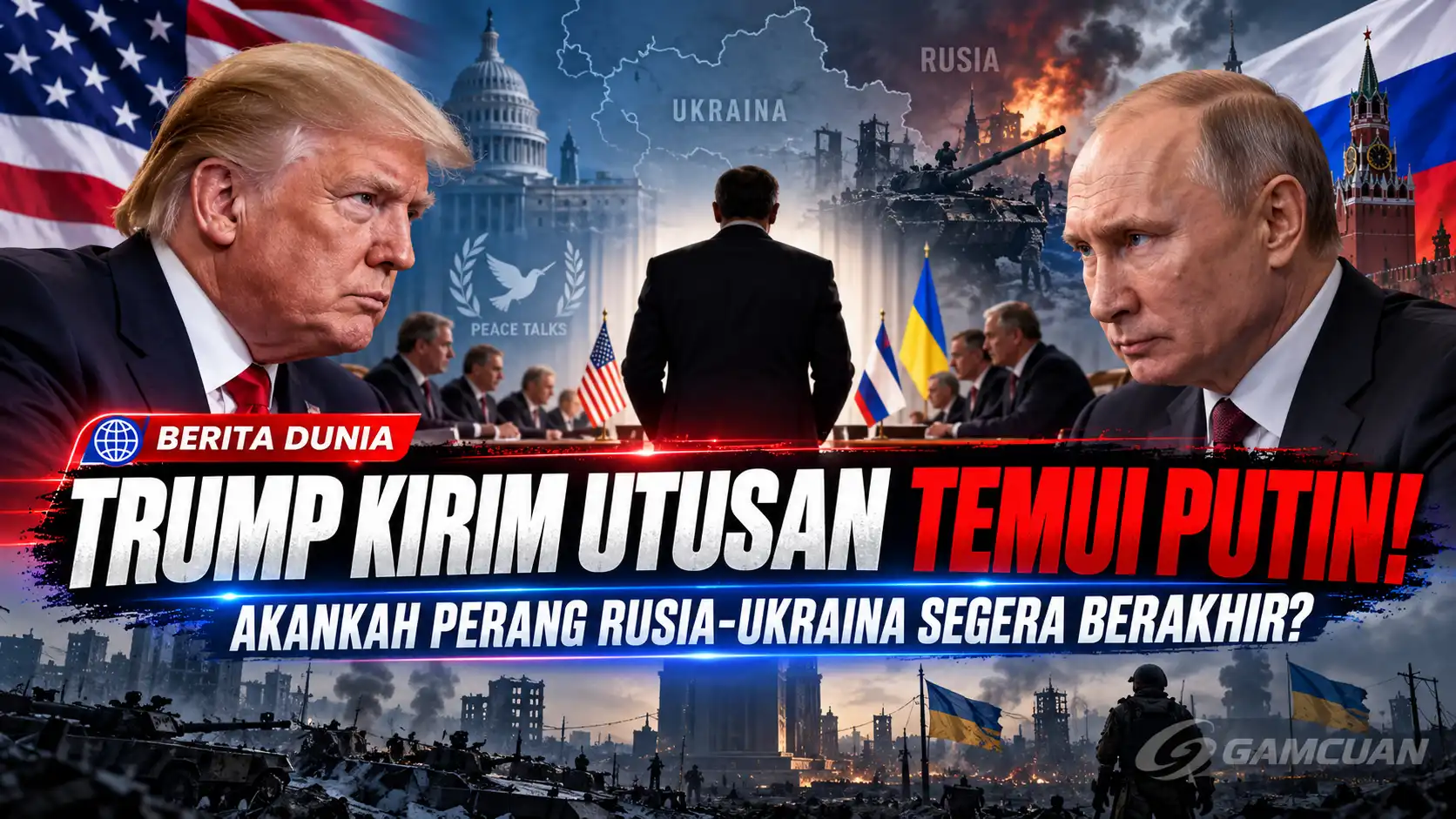 Utusan khusus Donald Trump, Steve Witkoff, bertemu Vladimir Putin di Rusia untuk membahas perdamaian perang Rusia-Ukraina