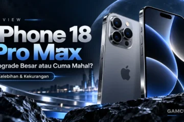 Review iPhone 18 Pro Max terbaru dengan kamera 48MP aperture variabel dan desain premium.